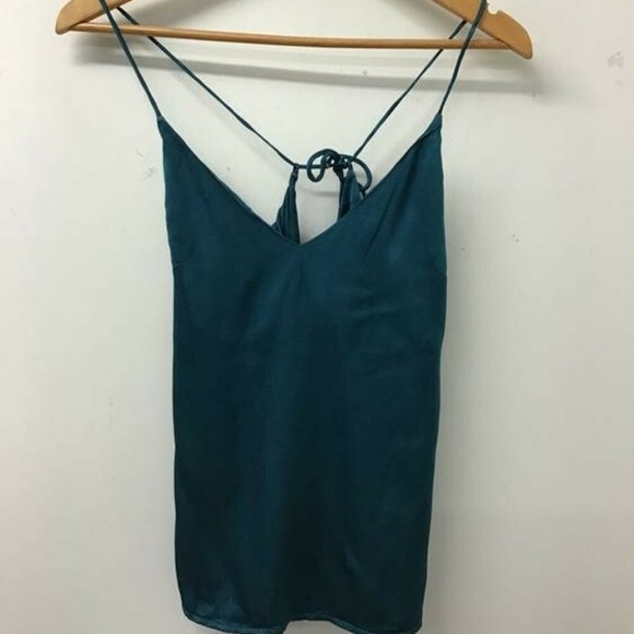 TIGERLILY Yolanthe Teal Satin Cami Top RRP$99 - Picture 13 of 15